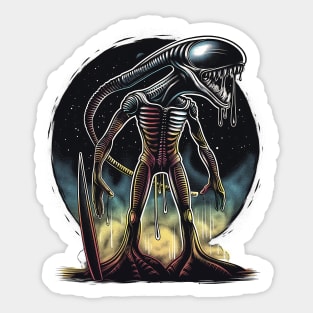 Alien surfing 88069 Sticker